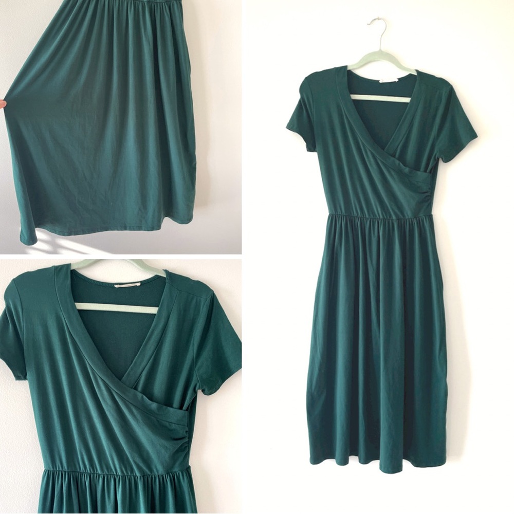 NeeSee’s Boutique faux wrap dress with pockets, size medium